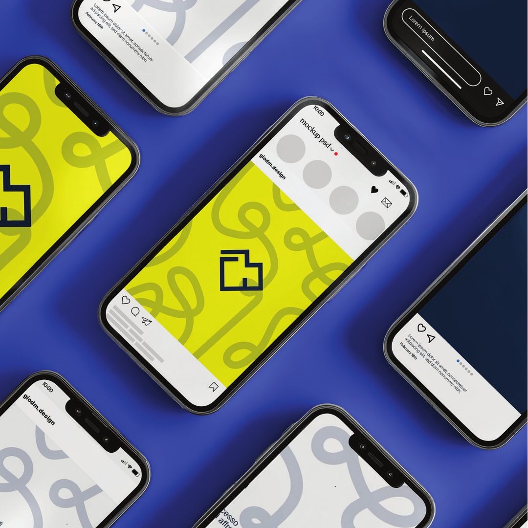 Mockup social GDM su smartphone